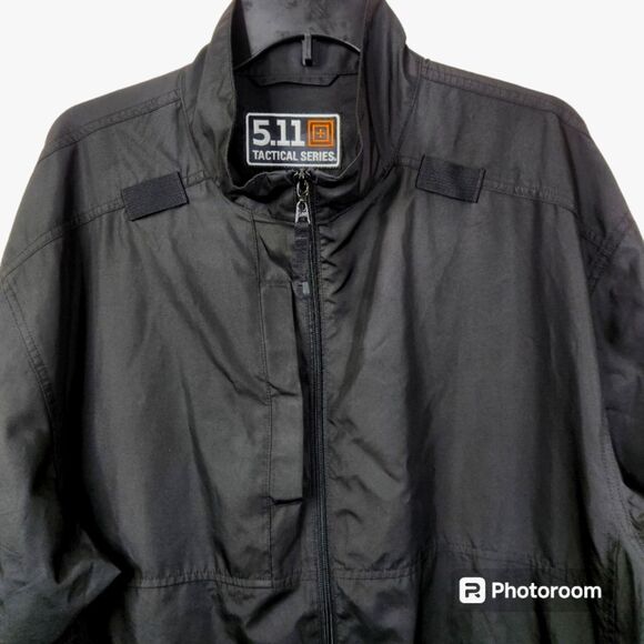 5.11 Tactical Series Long Sleeve Full Zip Mock Neck Windbreaker Jacket XL - Picture 3 of 7